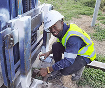 Zangula Welding and Quality Consultancy CContact us Lady with head phones and a microphone taking calls